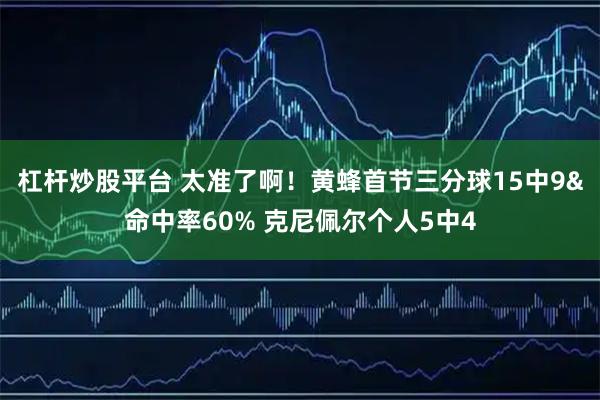 杠杆炒股平台 太准了啊！黄蜂首节三分球15中9&命中率60% 克尼佩尔个人5中4